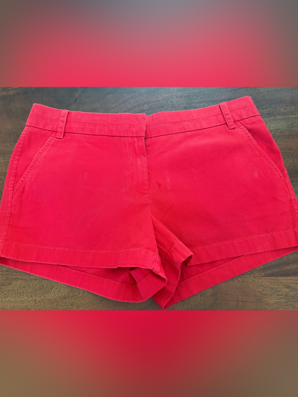 New with tag J. Crew Red Women’s Shorts size 10 with 3 inches inseam.